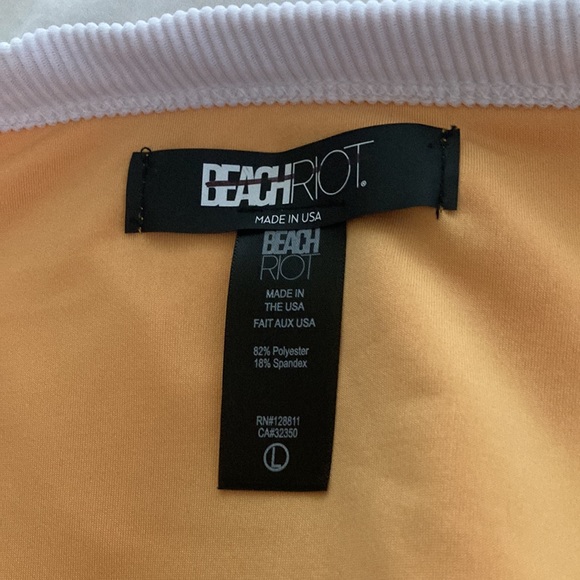 Beach Riot Becca Colorblock Ribbed Bikini Bottom - Picture 3 of 3